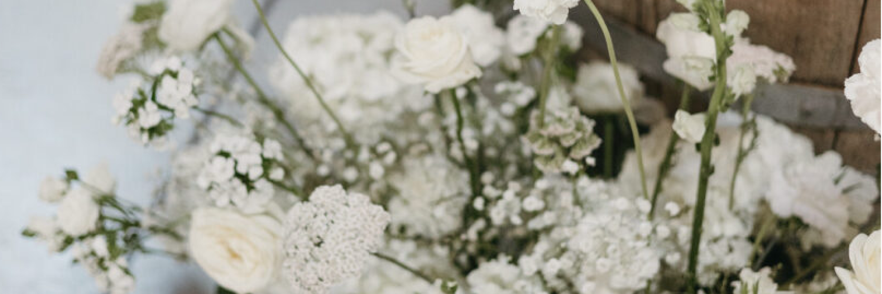 white wedding flowers
