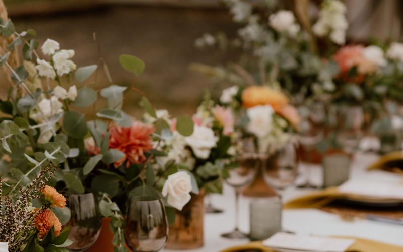 boho table scape