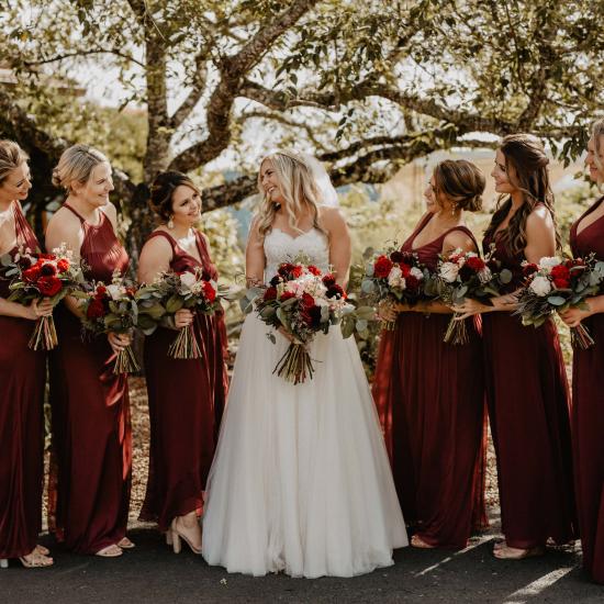 Hand Tie Bridal Bouquet, 6" Bride's Maid Bouquet