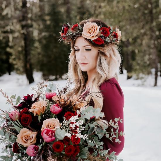 Bespoke Bridal Bouquet & Full Crown