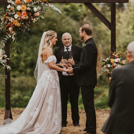 Custom ceremony arbor