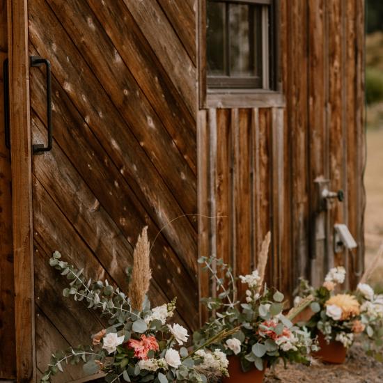 Repurposed ceremony decor