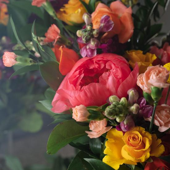 close up of flowers