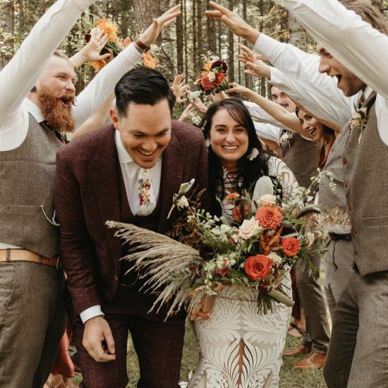 bride and groom