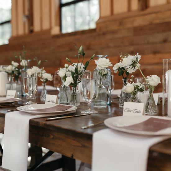 bud vases for head table