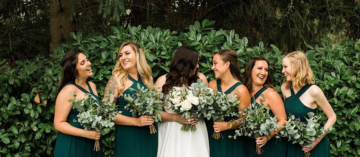 Hand tie bouquet, all greenery hand tie bouquets
